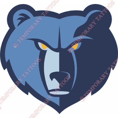 Memphis Grizzlies Customize Temporary Tattoos Stickers NO.1062